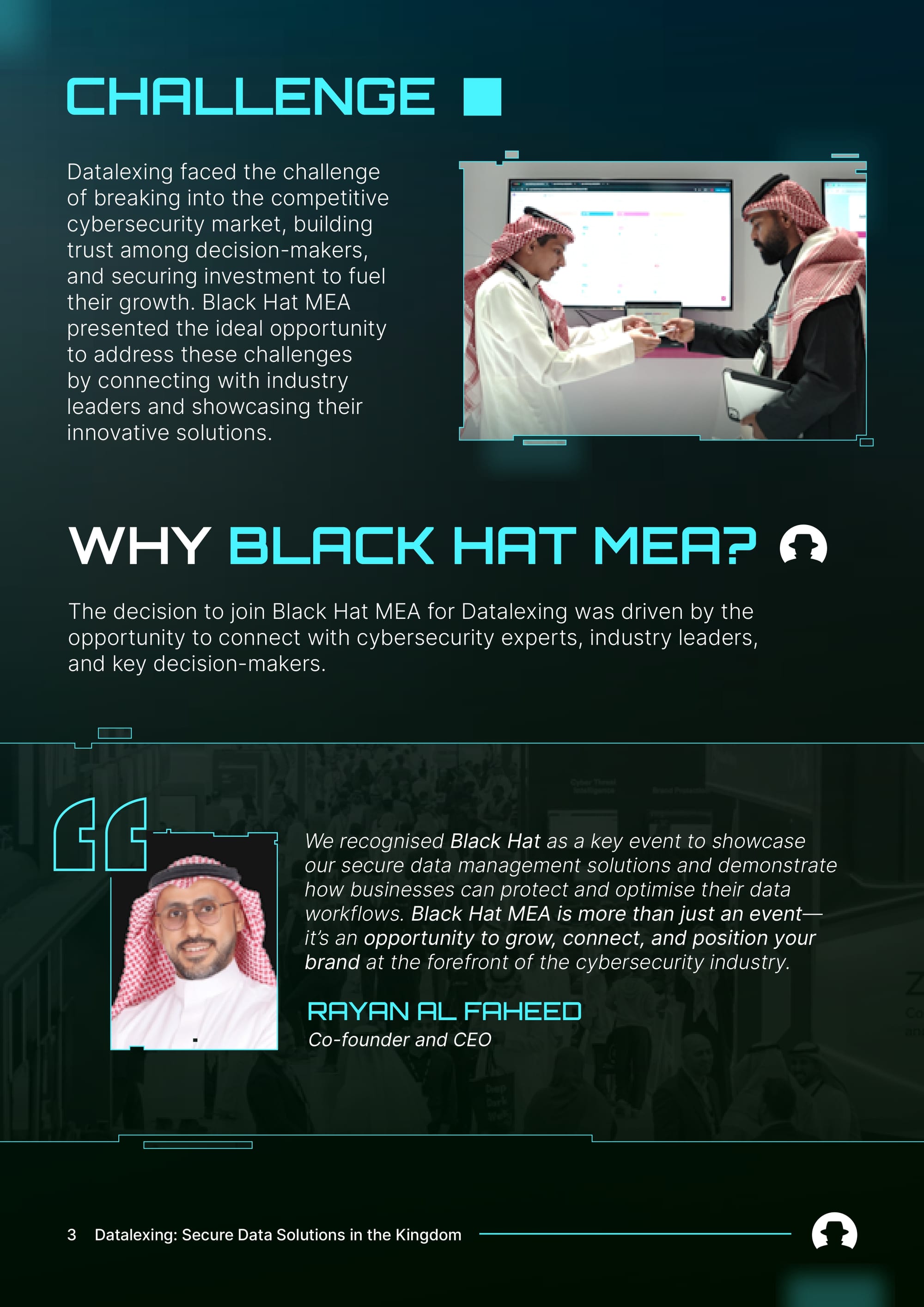How Datalexing used Black Hat MEA to scale in Saudi Arabia