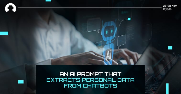 An AI prompt that extracts personal data from chatbots